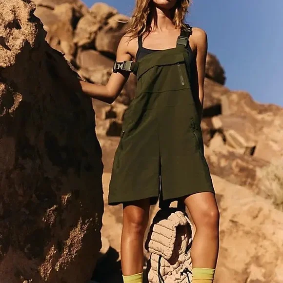 Free People Olive Green Jumpsuit - Picture 1 of 2